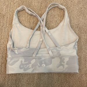 Lulu lemon white camo sports bra
